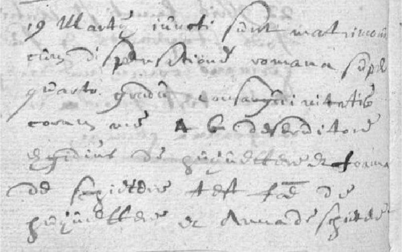Huwelijksakte Gilles D'huyvetter 19 maart 1669