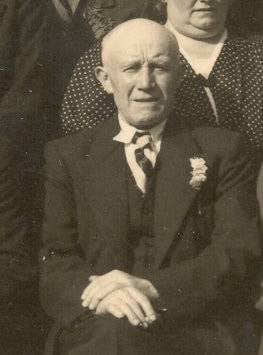 Julien Delorge in 1946 bij het huwelijk van nonkel André Callens.