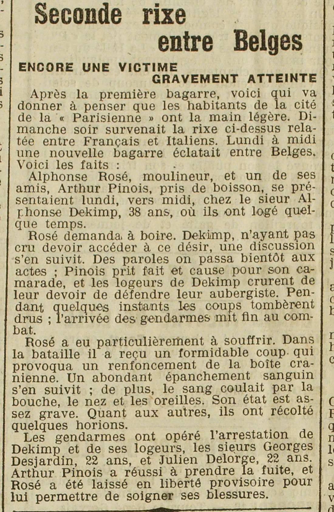 Le Grand Echo Du Nord 1907